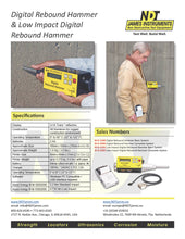 Load image into Gallery viewer, Digital Rebound Hammer for concrete compressive strength analysis - Hylec Controls