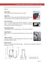 Load image into Gallery viewer, PIT501 pendulum impact testing machine (50J) - Hylec Controls