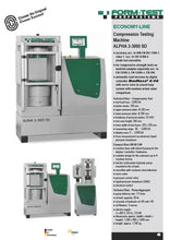 Load image into Gallery viewer, Concrete Compression Test Machine - Alpha 3-3000 SD for Splitting Tensile Strength Test - Hylec Controls