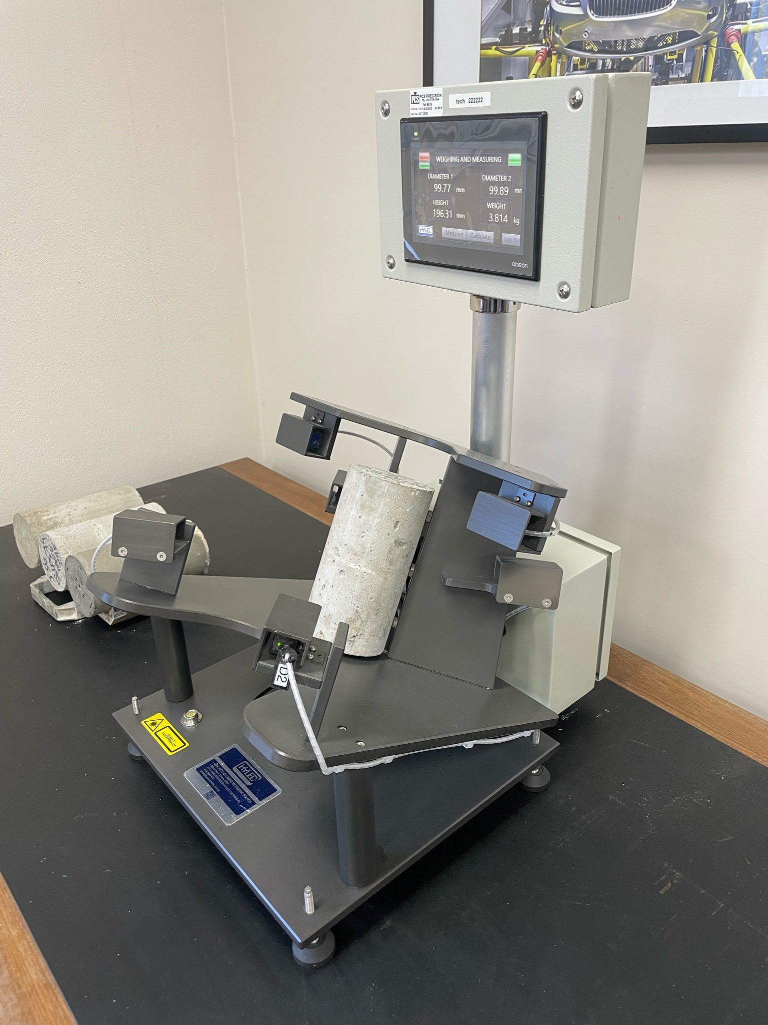 Qestlab NEW Hylec Concrete Test Cylinder Measuring Station