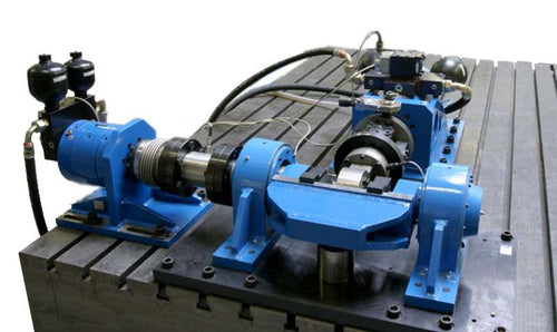 2-Axis Component Test Rig for durability testing of axle rubber bushings - Hylec Controls