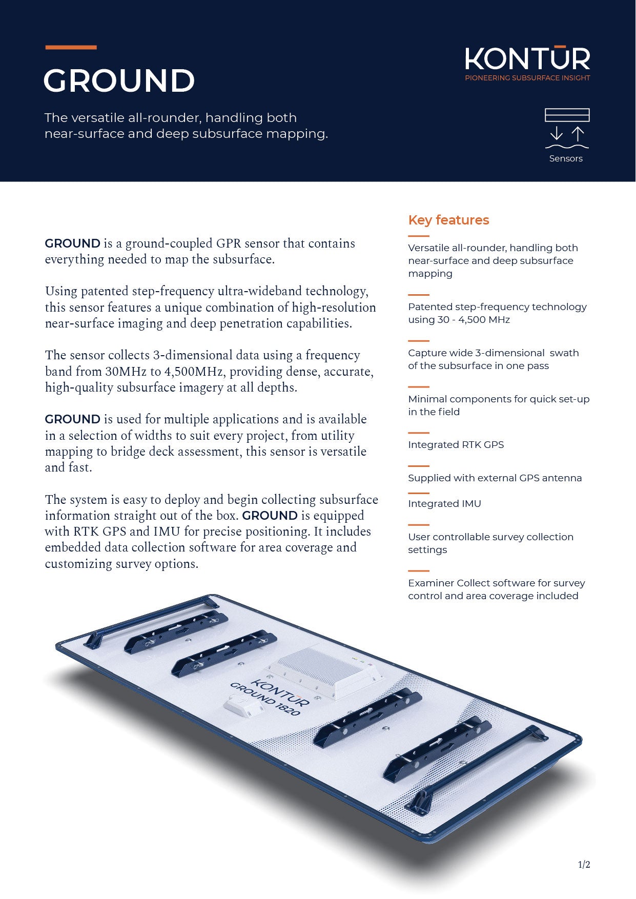 GROUND Ground Penetrating Radar (GPR) sensor | Hylec Controls
