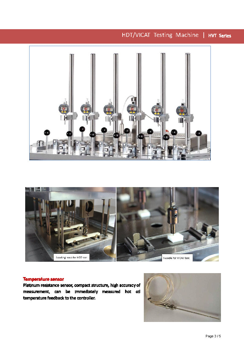Hvt Testing Box HDT/VICAT Testing Machine HVT series | Hylec Controls
