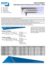 Load image into Gallery viewer, DCWC Submersible LVDT Displacement Transducer (4–20mA) - Hylec Controls
