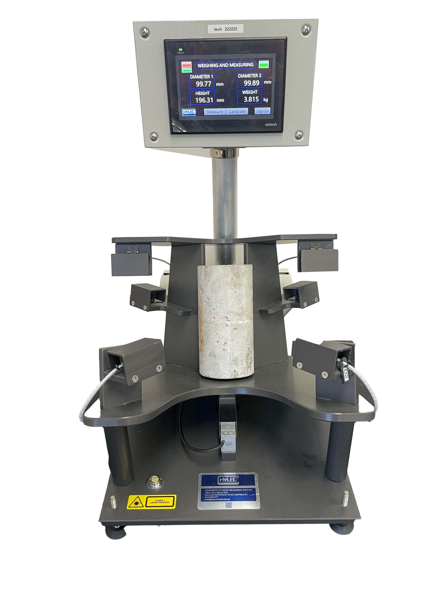 Qestlab NEW Hylec Concrete Test Cylinder Measuring Station