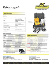 Load image into Gallery viewer, REBARSCOPE® advanced system for rebar location and bar size determination
