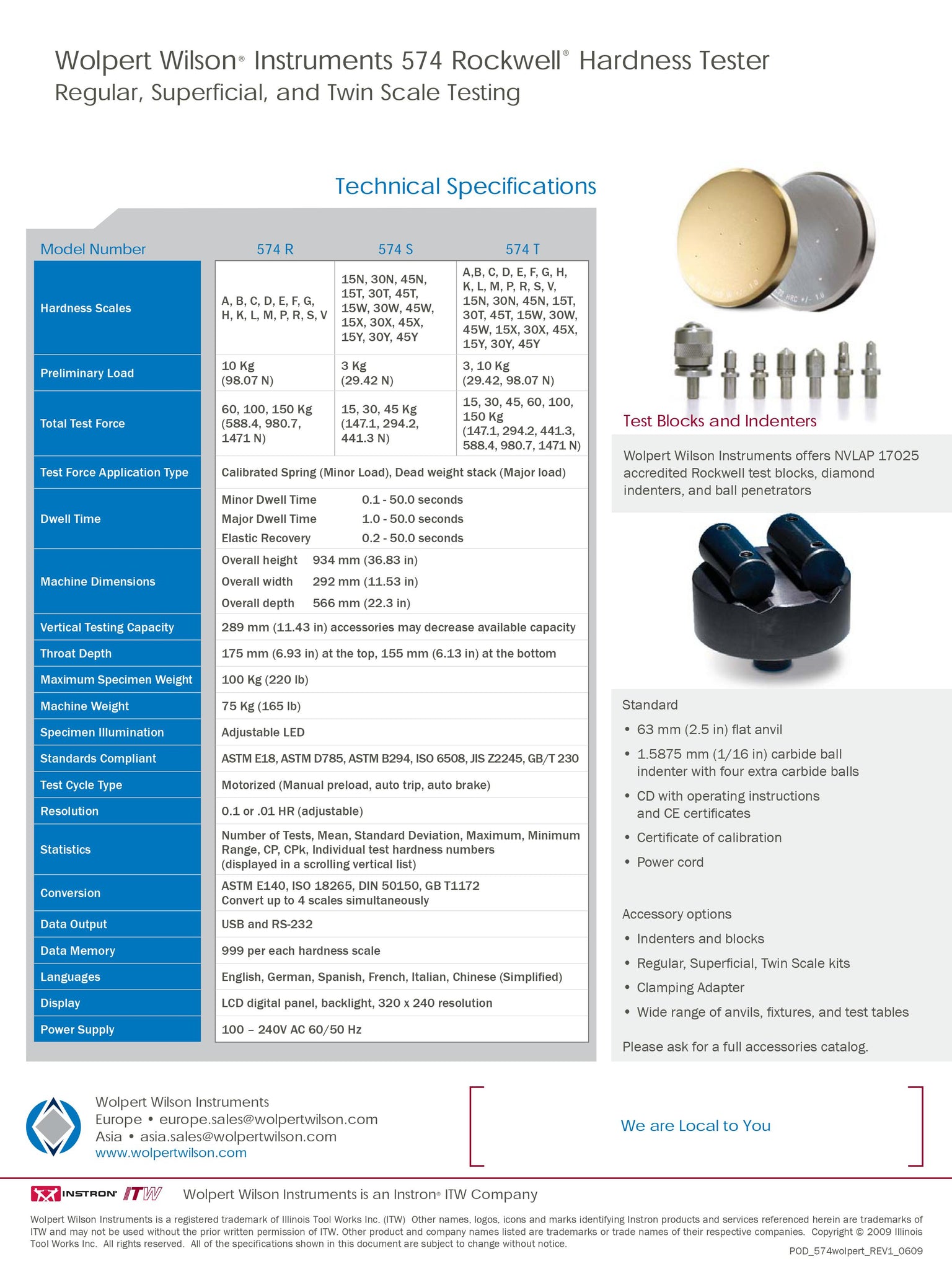 Wilson Instruments Conversion Chart Pdf Wilson® Rockwell® Hardness Tester 574T