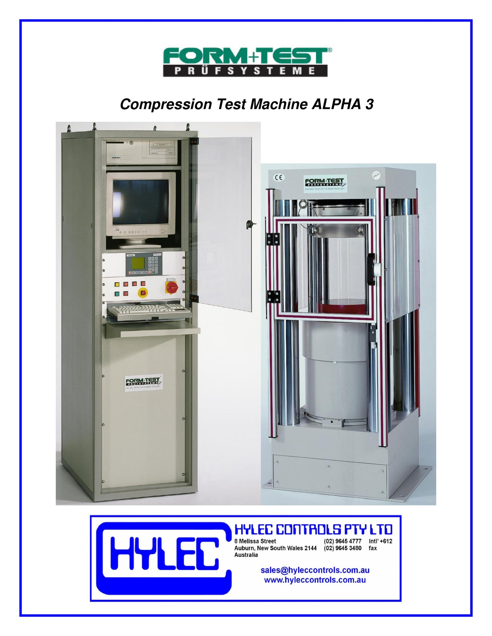 Compressive Machine Controls Concrete Compression Test Machine - Alpha 3 | Hylec Controls